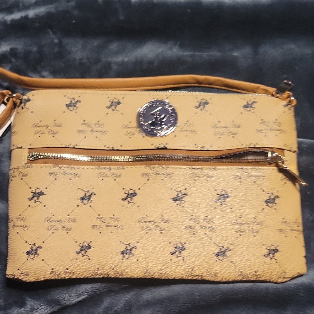 Beverly Hills Polo Club Tan Crossbody Bag